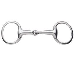 Korsteel Stainless Steel Thick Mouth Jointed Eggbutt Snaffle Bit 