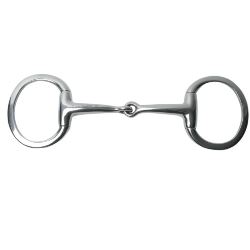 Korsteel Stainless Steel Thin Mouth Jointed Eggbutt Snaffle Bit