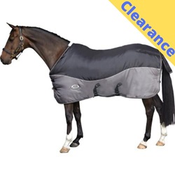 Weatherbeeta Smooth Quilt with Belly Wrap 420D Standard Heavy Black/Grey