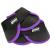 Roma Scallop Bell Boots Black/Purple